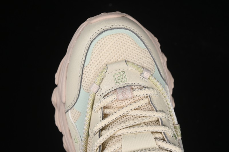 Fila Heritage Fluid Cat Paw 5.0 Vintage Dad Shoes with Lace-Up Design - F12W432101FAP