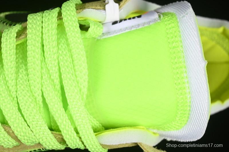 Nike Off White x Air Force 1 Low OW Collaboration Transparent Yellow Sneakers - AO4606-700