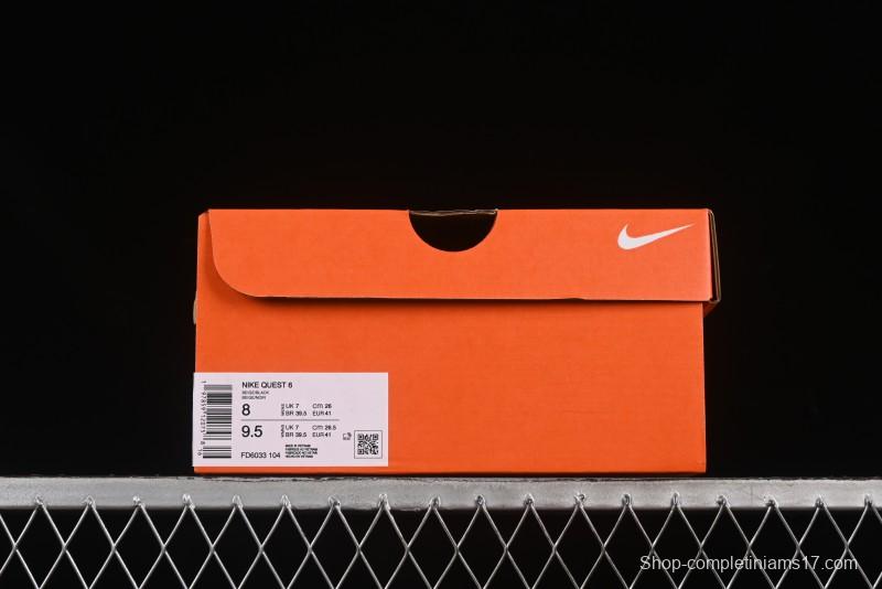 Nike Quest 6 Extreme Series Cushioned Lightweight Running Shoes - FD6033-104