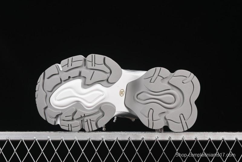 GG-CC Star-Designed Lace-Up Hollow-Out Chunky Sneakers with 5cm Height Boost - G25X269