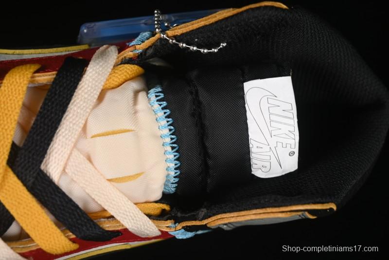 Nike Union x Air Jordan 1 Retro High Basketball Shoes Shadow Chicago - HV8563-600