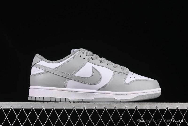 Nike SB Dunk Low White Grey Low-Top Casual Skate Shoes - HF5441-105