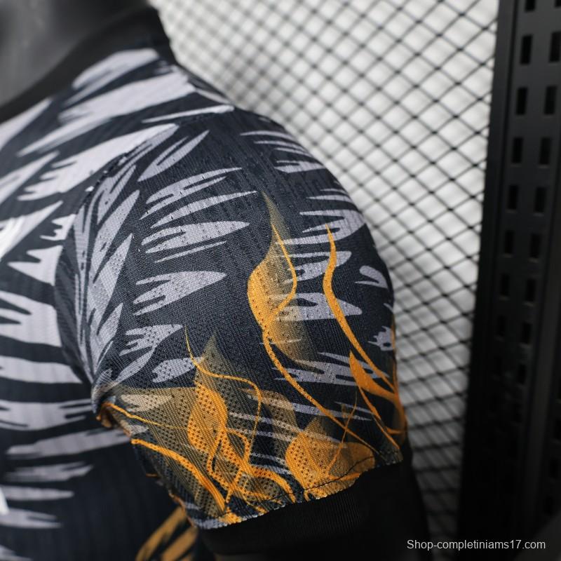 Player Version 25/26 Liverpool Dark Grey with Golden Phoenix Pattern Jersey