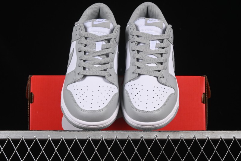 Nike SB Dunk Low White Grey Low-Top Casual Skate Shoes - HF5441-105
