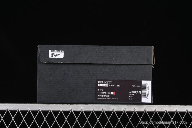 Onitsuka Tiger Delecity Thick Sole耐磨 Low-Top Lifestyle Casual Shoes - 1183B874-104
