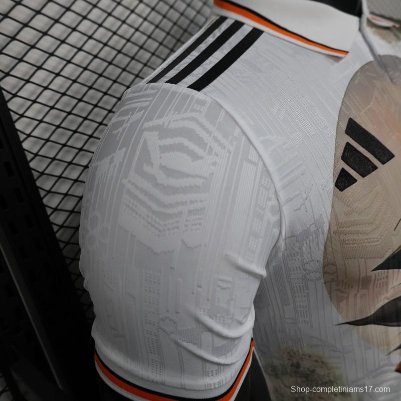 Player Version 2025 Japan White with Dragon Ball Goku Graphic Jersey