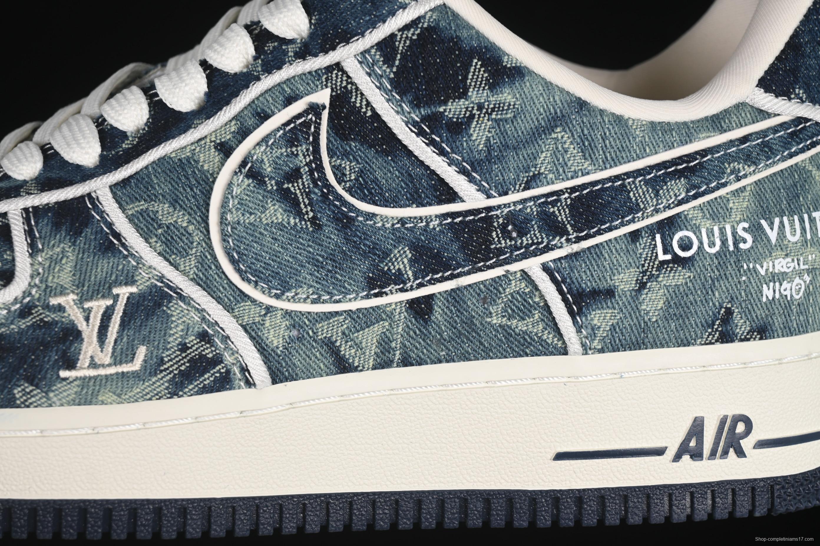 Nike Air Force 1 '07 Low LV Collaboration Blue Denim Casual Sneakers - SC9207-533