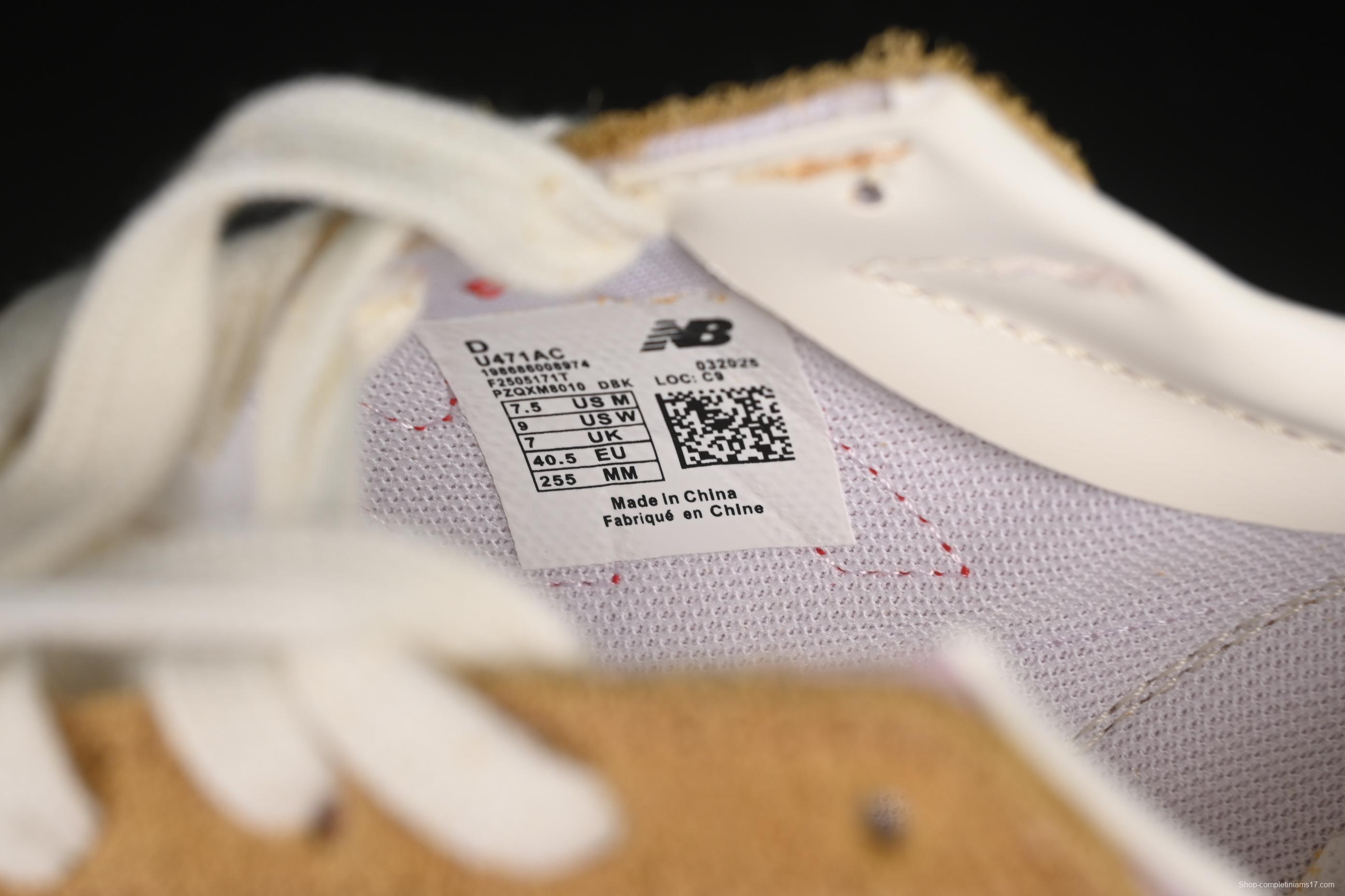 New Balance NB471 Series Fabric and Leather Casual Lifestyle Shoes - U471AC