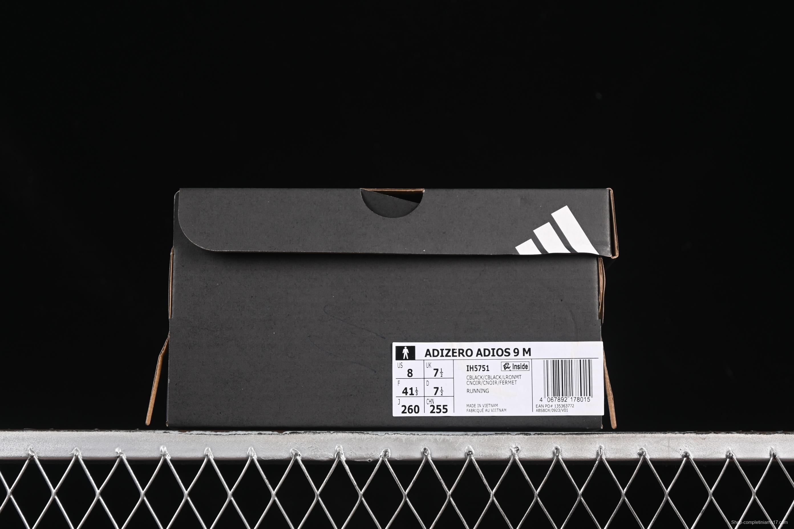 Adidas Adios 9 Lightweight Breathable Cushioned Running Shoes - IH5751