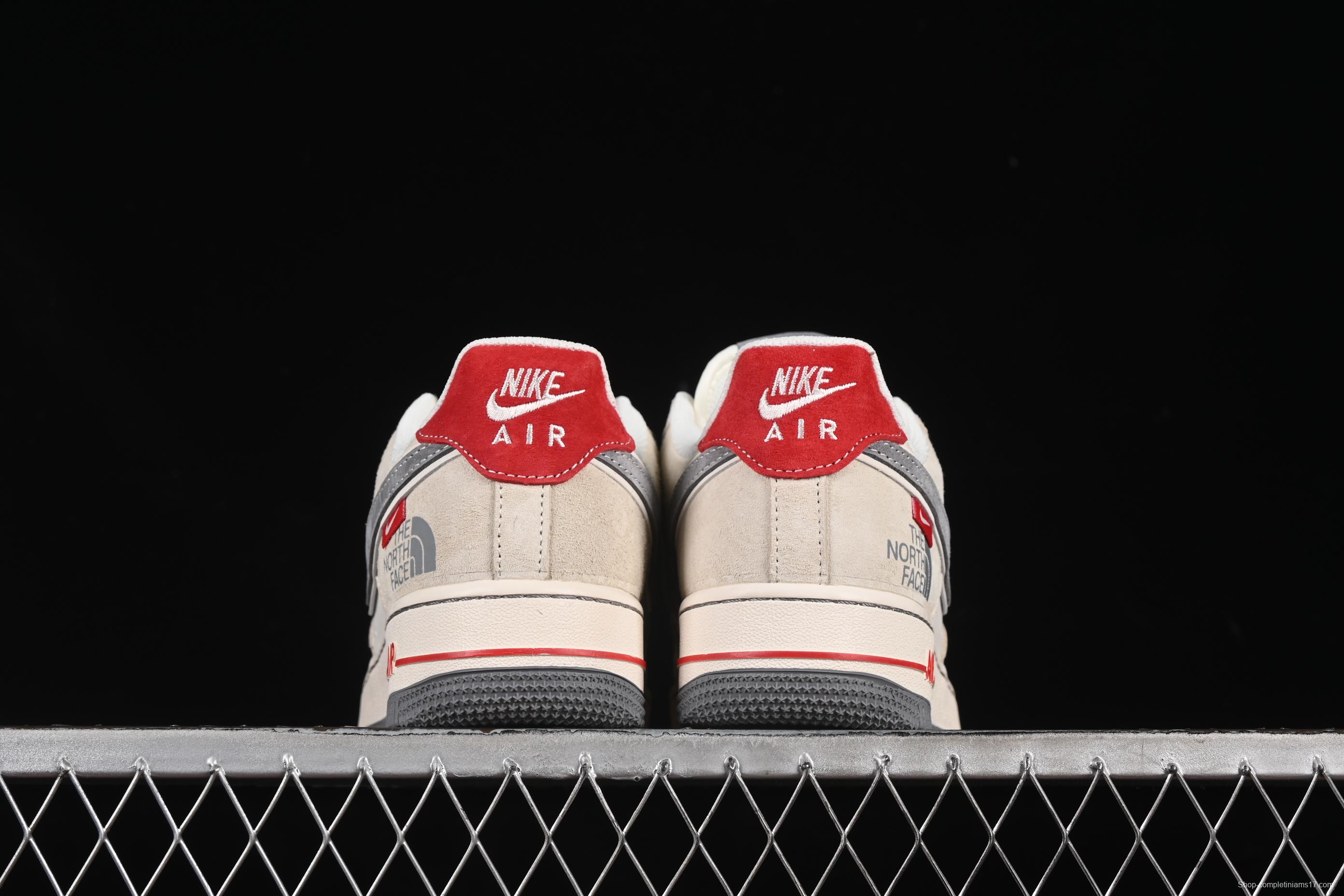 Nike Air Force 1 '07 Low The North Face Collaboration Dual-Tone Grey Casual Sneakers - YX5066-311