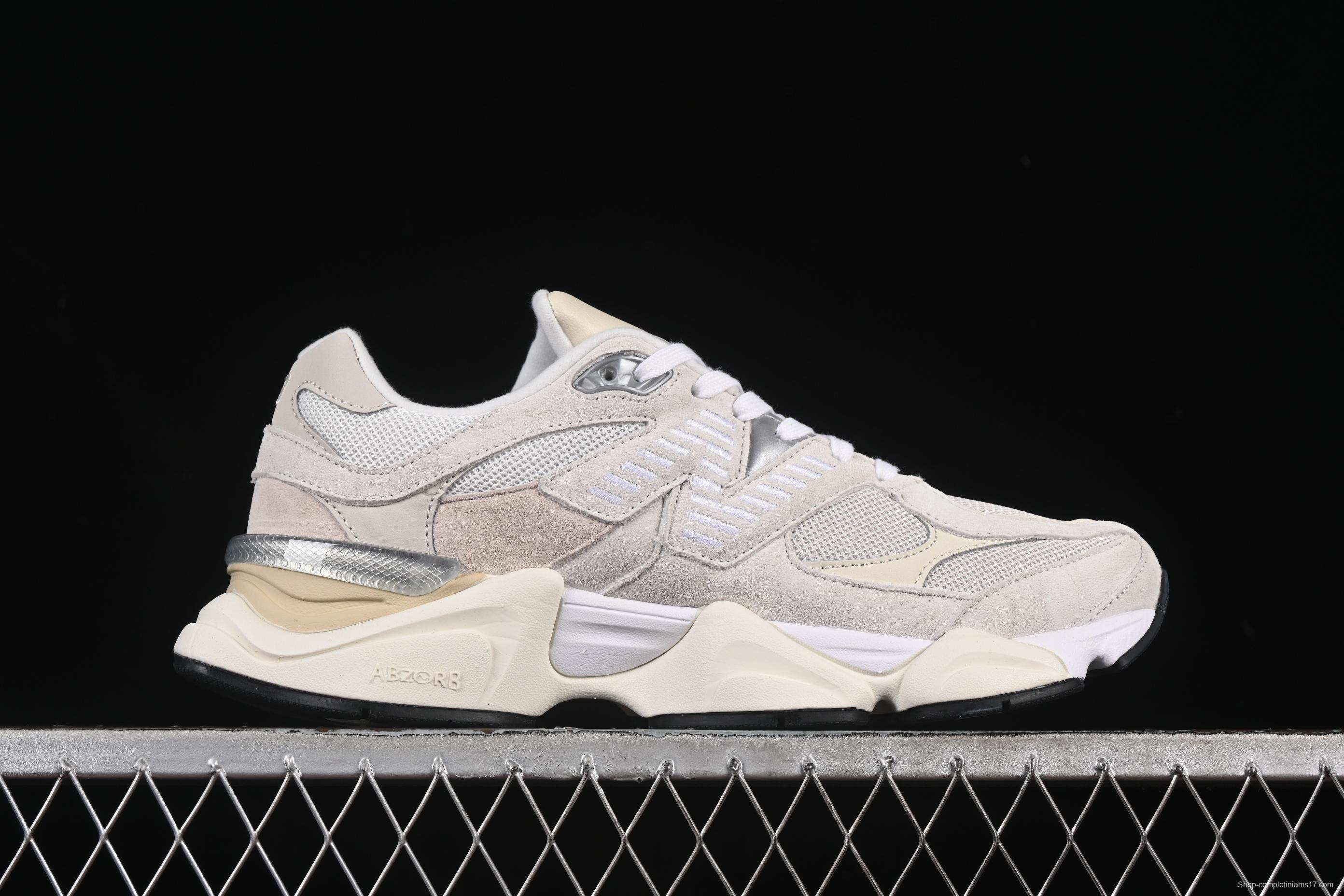 New Balance Joe Freshgoods x New Balance 9060 Retro Running Shoes with ABZORB Cushioning - U9060WHT