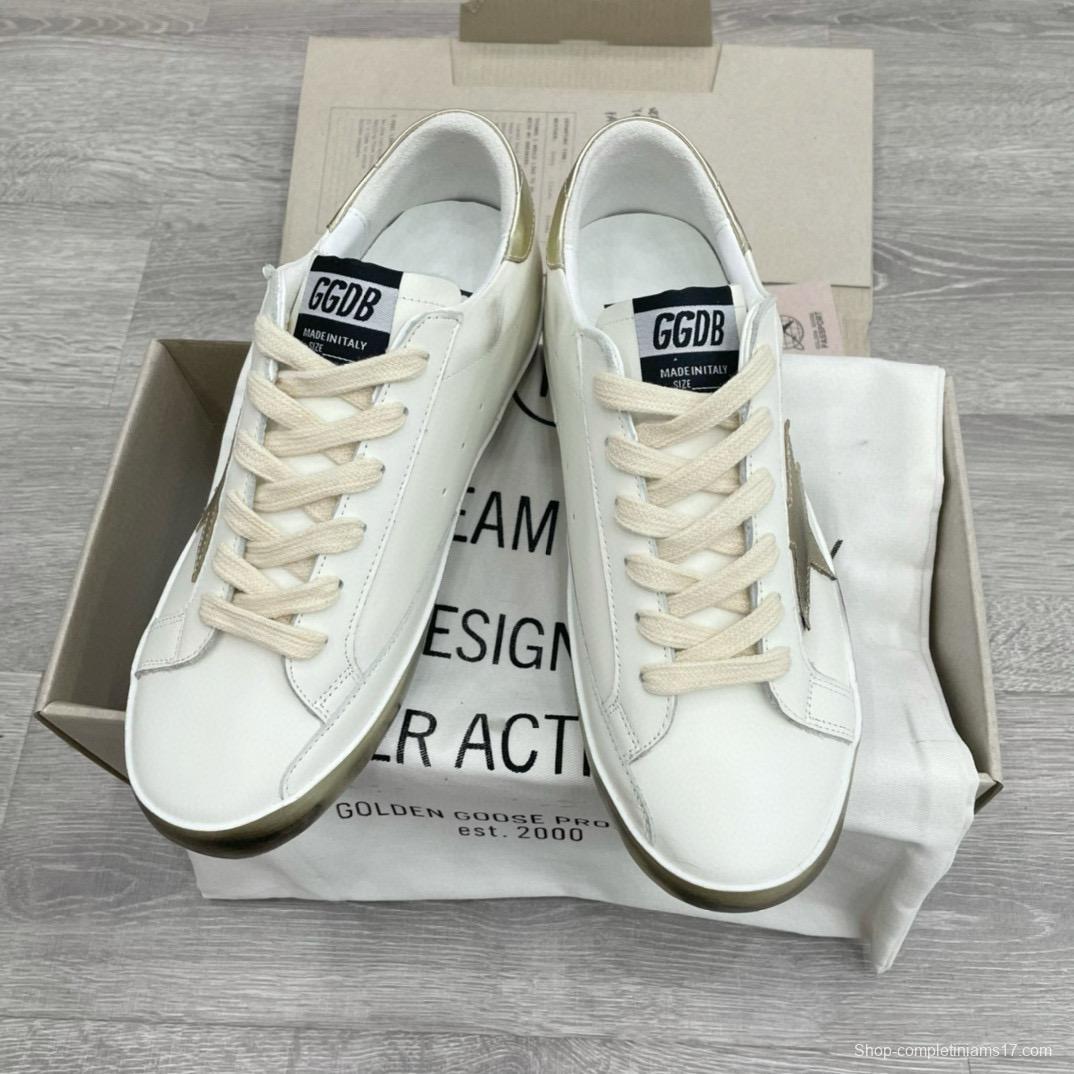 2025 Men GGDB White Beige Leather Sneakers
