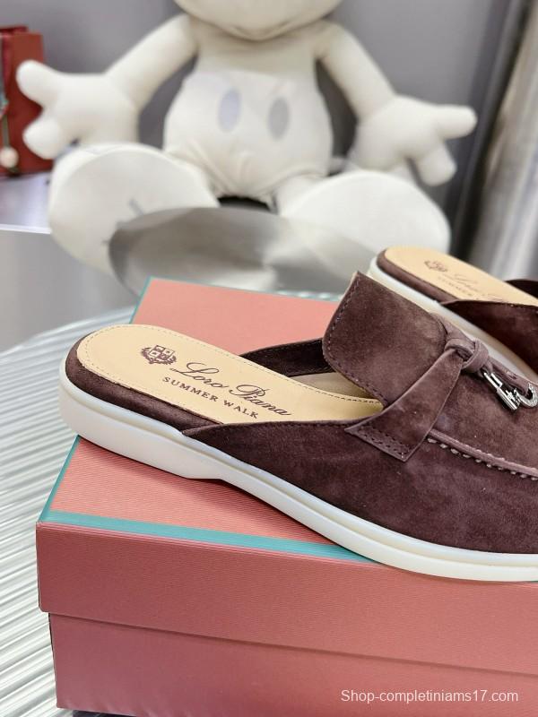 2024 Slippers LP Brown Suede Loafers