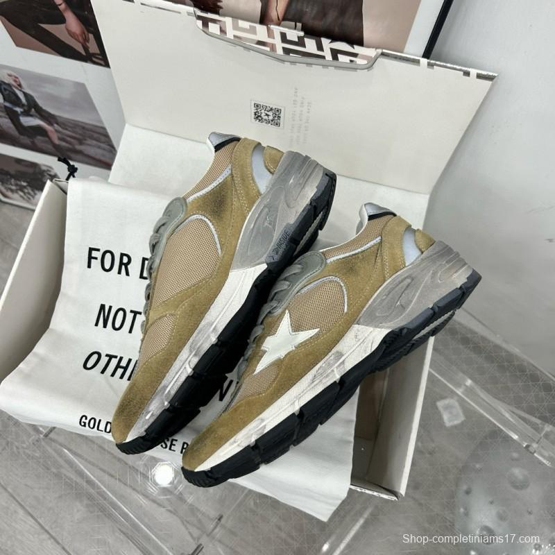 2024 Unisex GGDB Green Grey White Suede Mesh Sneakers