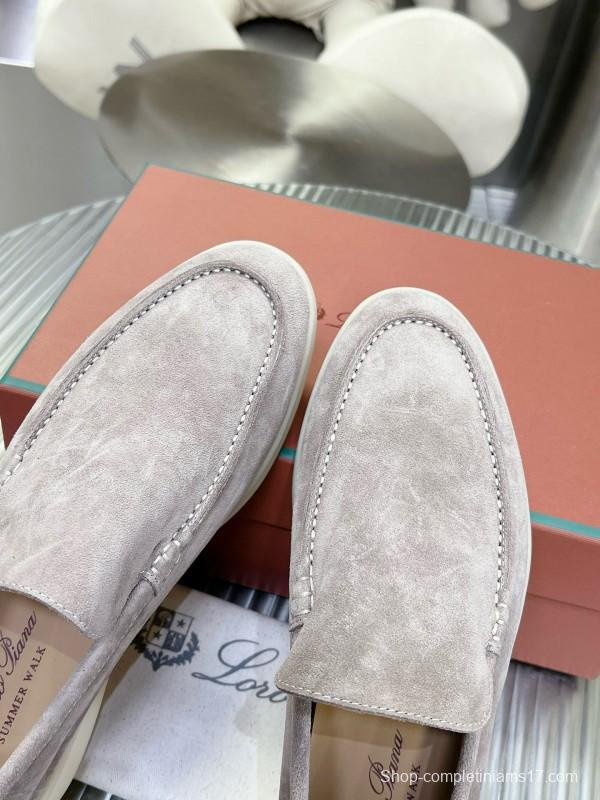 2024 Unisex Le Parmentier Beige Suede Loafers MJ00270