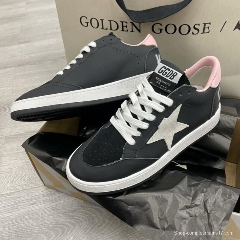 2024 Unisex GGDB Black Pink Leather Suede Sneakers MJ00260
