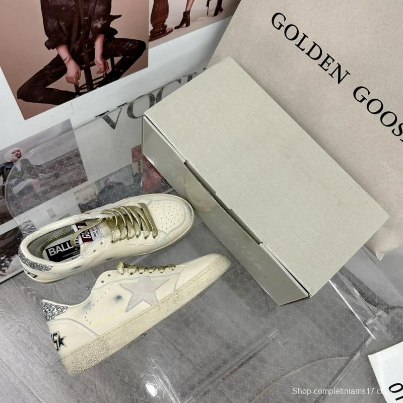 2024 Unisex GGDB White Grey Leather Suede Sneakers MJ00260