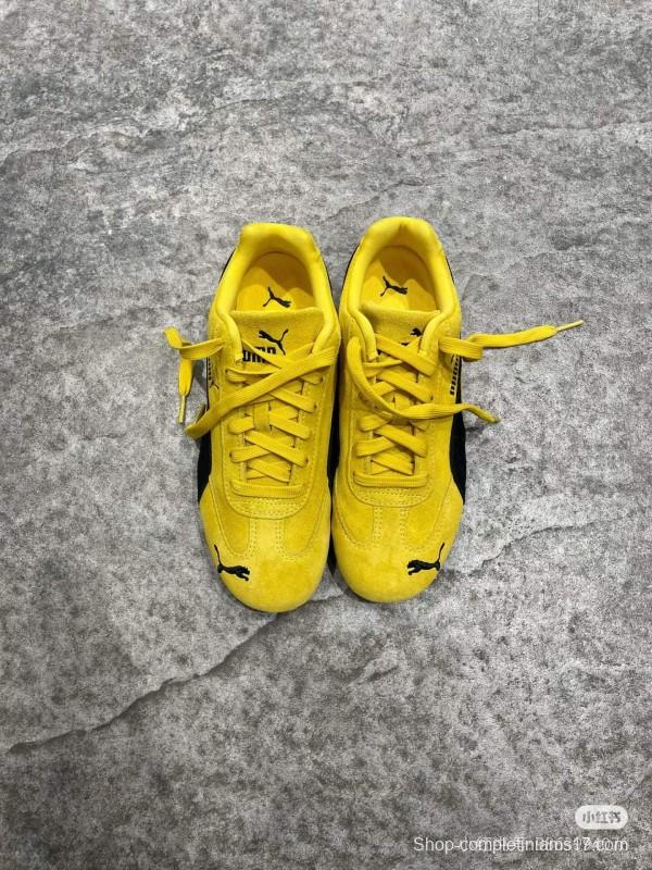 2025 Women Puma Yellow Suede Sneakers KFY00260