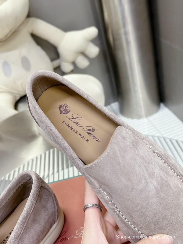 2025 Men Le Parmentier Grey Suede Loafers LY00260