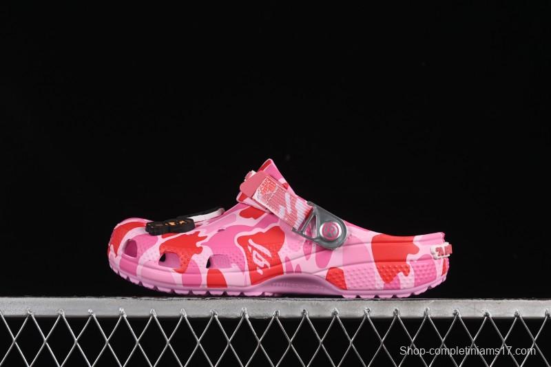 Bape x Crocs Classic Clog Camo Print Comfortable Versatile Clogs - B.D4