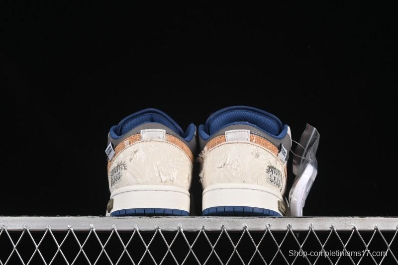 Nike Air Jordan 1 Low Retro Basketball Shoes Panda Mischief Pioneer Knight Brown Grey - 553558-414