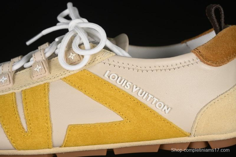 Louis Vuitton Sneakerina Round Toe Lace-Up Ballet Style Flat Training Shoes