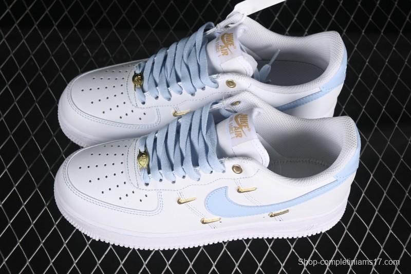Nike Air Force 1 '07 Low Custom 2D Theme Four Hook Sky Blue Casual Sneakers - ZH0316-084