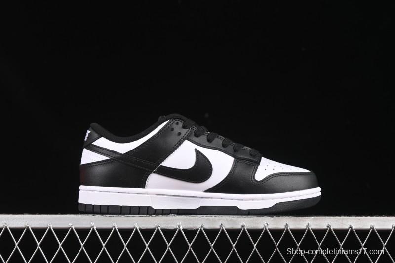 Nike SB Dunk Low Classic Black White Low-Top Casual Skate Shoes - HF5441-100