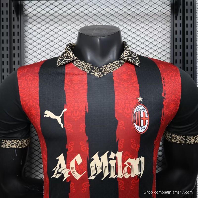 Player Version 25/26 AC Milan Redesigned Home Jersey