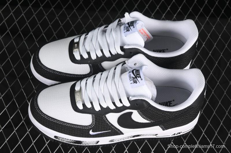 Nike Air Force 1'07 Low Custom Denim Swoosh Casual Sneakers - ZH0316-091