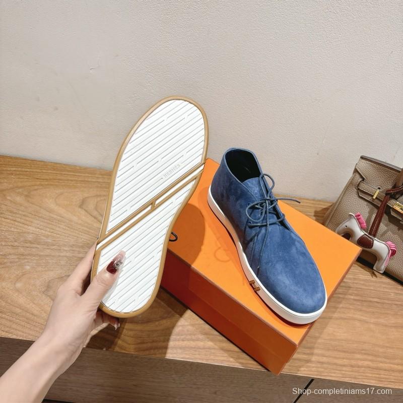 2025 Unisex H Blue Suede Boots AS00380