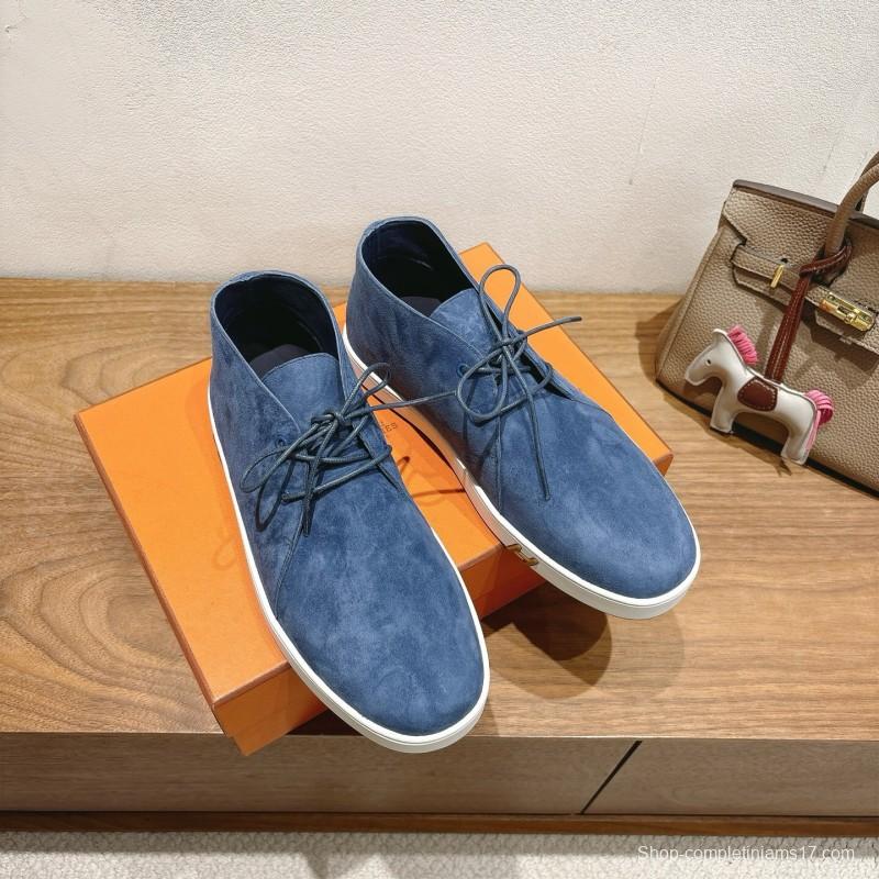 2025 Unisex H Blue Suede Boots AS00380