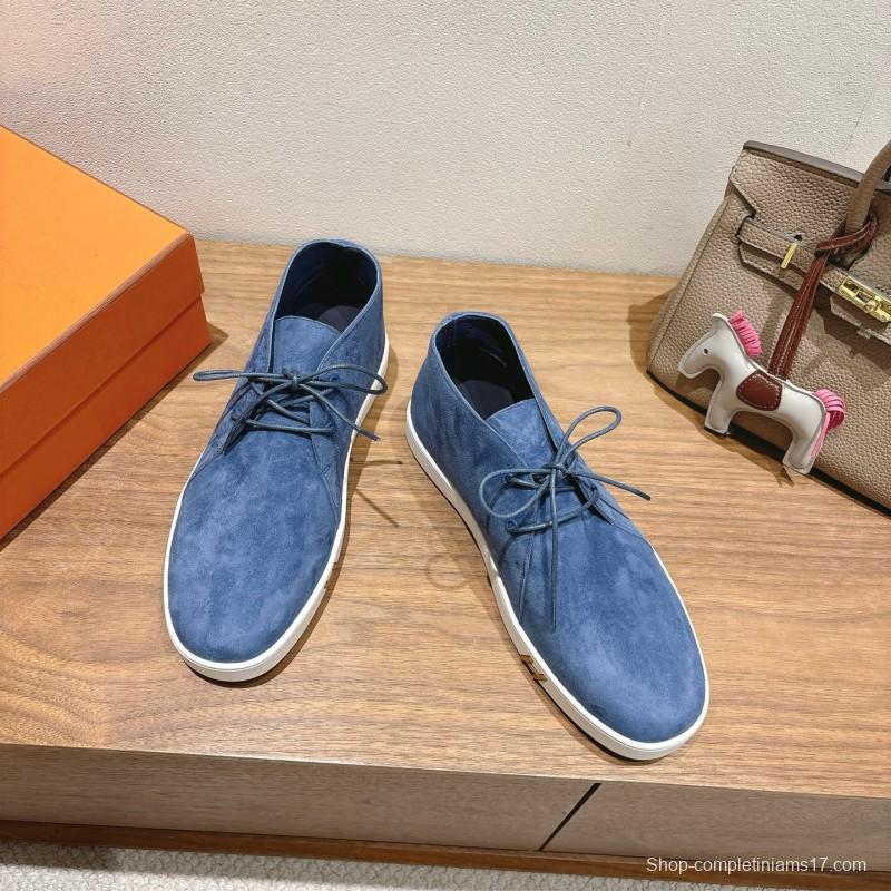 2025 Unisex H Blue Suede Boots AS00380