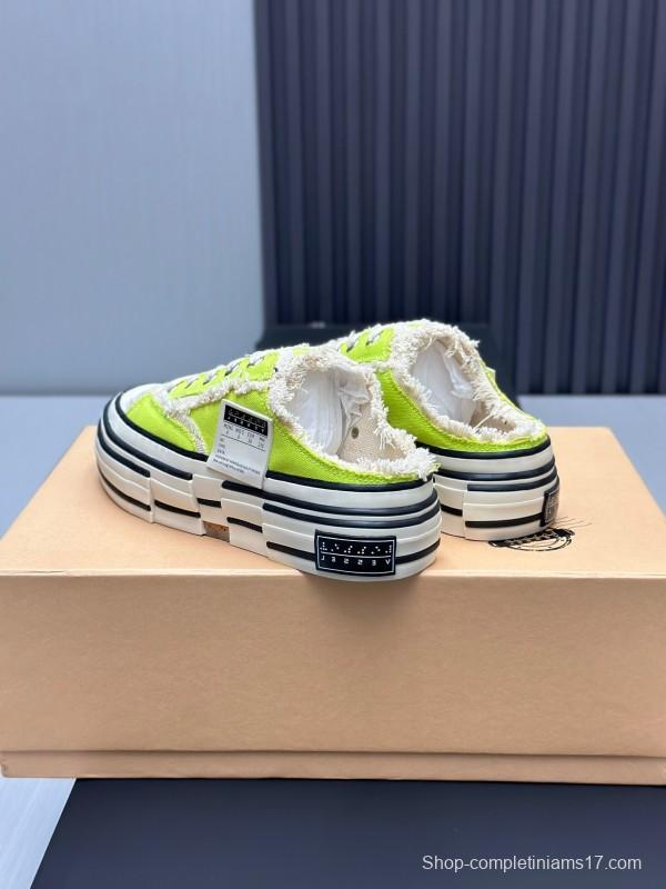 2025 Unisex XVESSEL Yellow White Canvas Plimsolls Vulcanized AS00240