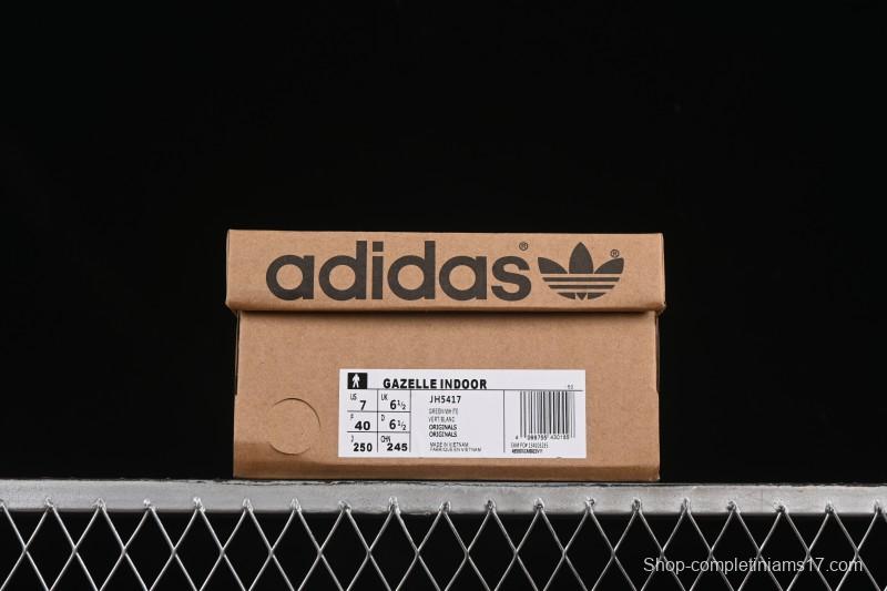 Adidas Originals Gazelle Indoor Retro Casual Slip-Resistant Wear-Resistant Low-Top Skate Shoes - JH5417