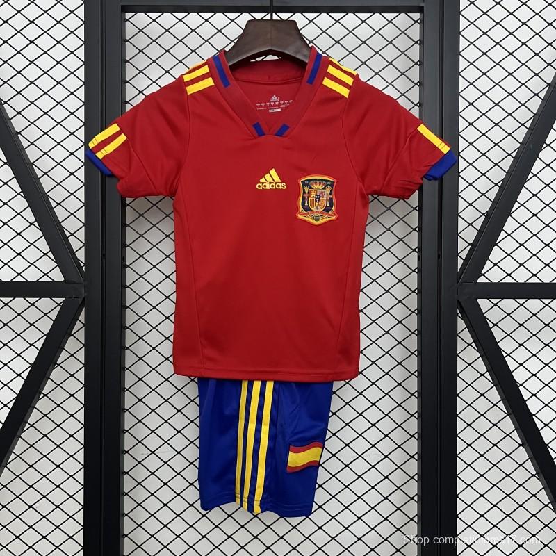 Retro 2010 Kids Spain Home Size 16-28 Jersey