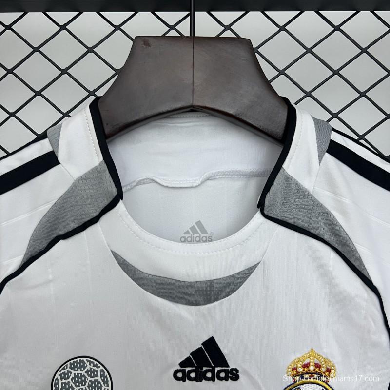 06/07 Kids Real Madrid Home Size 16-28 Jersey