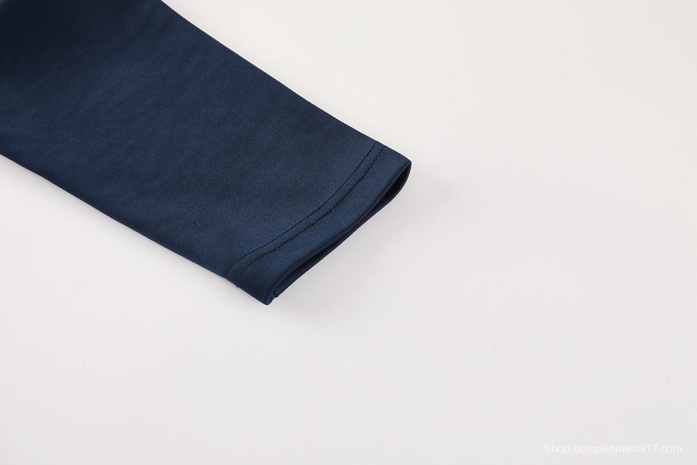 2025 Portugal Navy Full Zipper Jacket +Long Pants