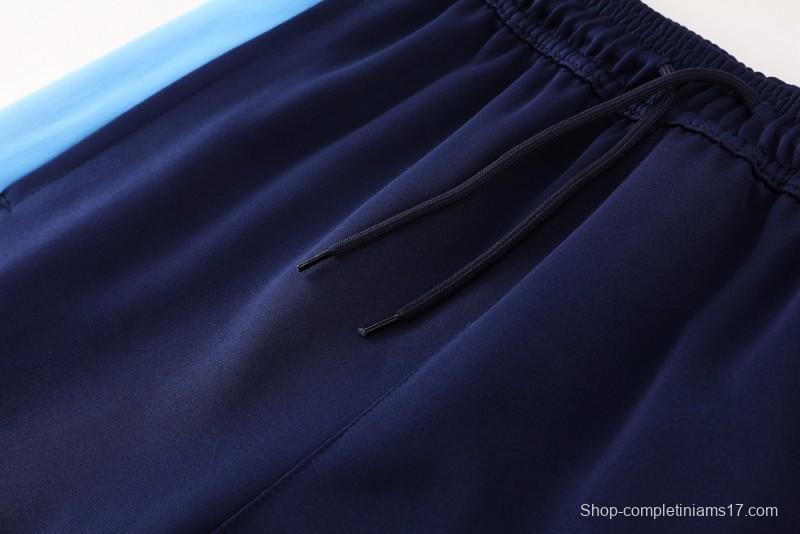 2025 NIKE Light Blue/Navy Full Zipper Jacket +Long Pants