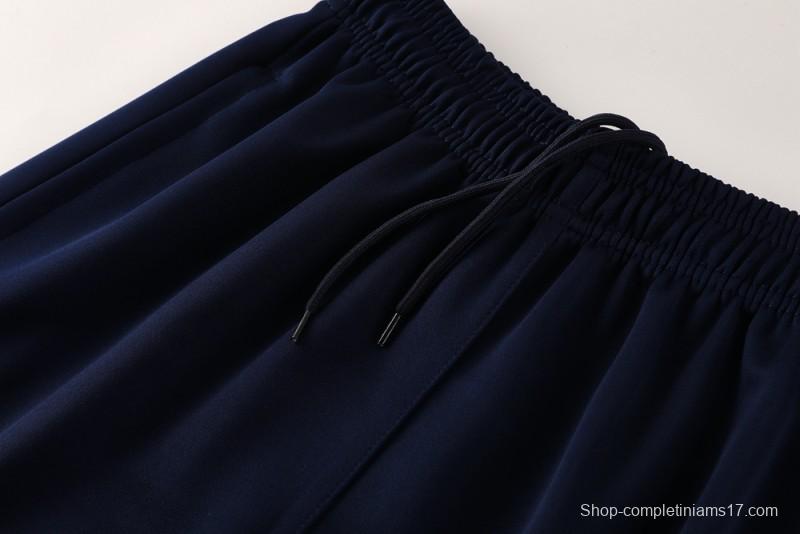 2025 Nike Blue/Black Full Hoodie Zipper Jacket +Long Pants