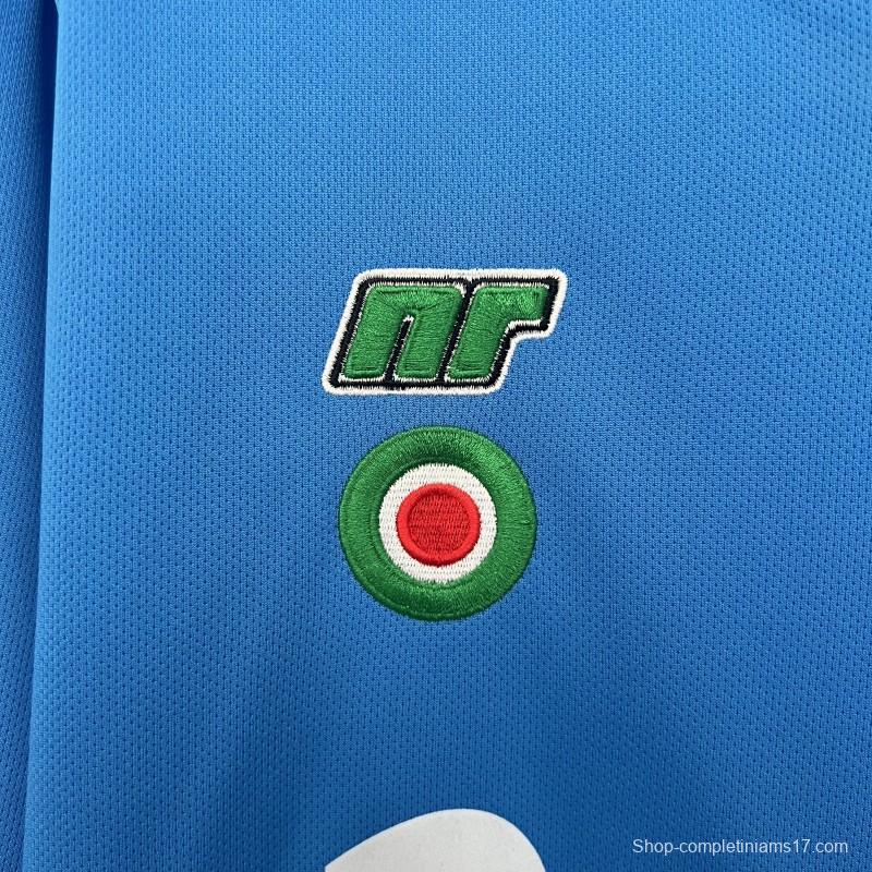 87/88 Retro Long Sleeve Napoli Home Jersey