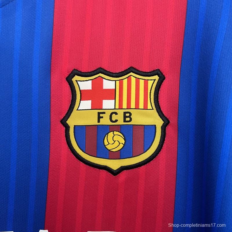 14/15 Retro Long Sleeve Barcelona Home Jersey