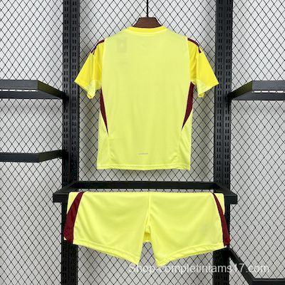 2025/26 Kids Real Madrid Yellow Goalkeeper Kit