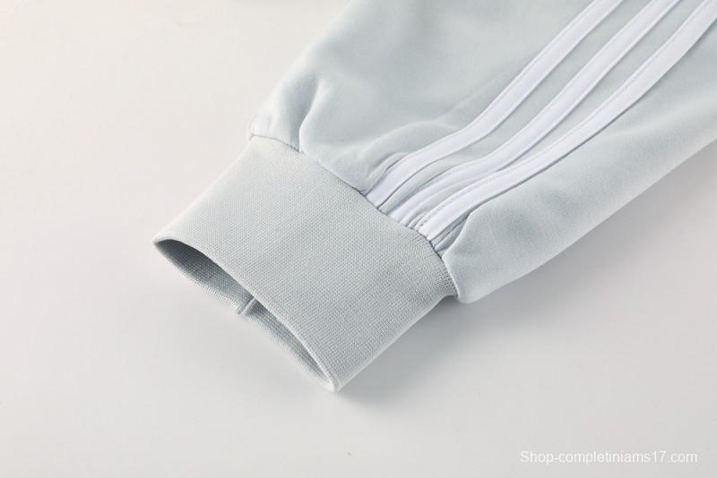 25/26 Real Madrid Hoodie Full Zipper Jacket + Long Pants