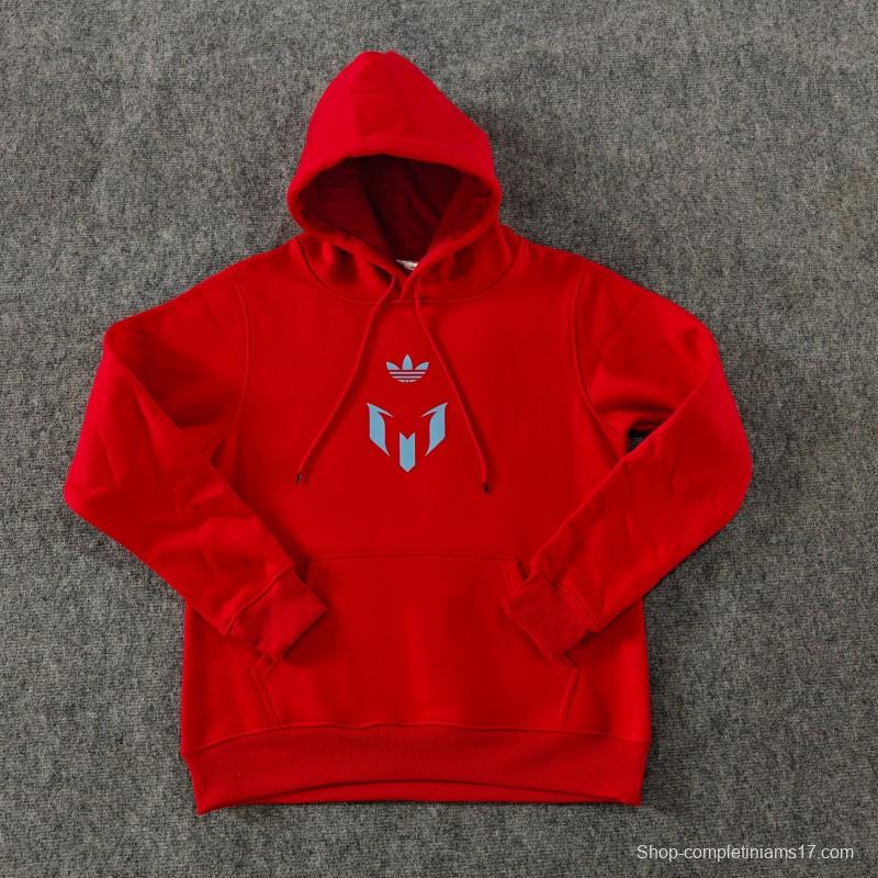 25/26 Inter Miami Messi Fleece-lined Hoodie 9 Color Full Zipper Jacket + Long Pants