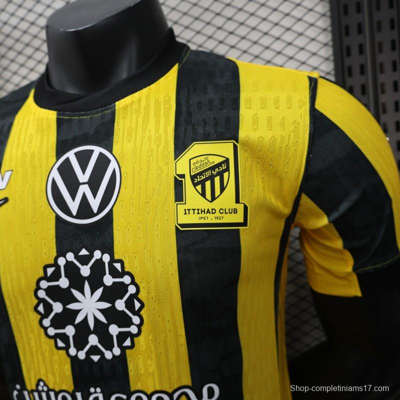 Player Version 25/26 Al-Ittihad Home Jersey