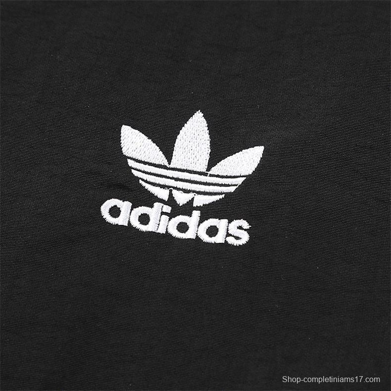 2025 Adidas Original Blue/Brick red/Bright Red/BLACK Full Zipper Windbreaker 4 Colors