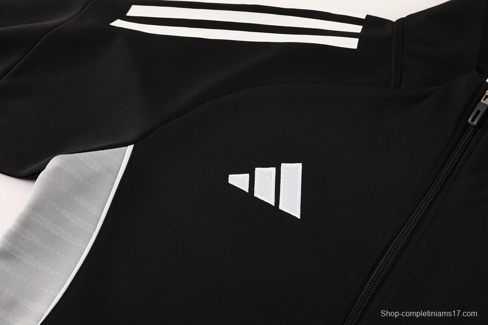 2025 Adidas Black Full Zipper Jacket + Long Pants