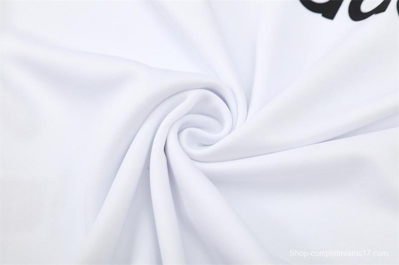 Retro 05/06 AC Milan White Half Zipper Jacket+Long Pants