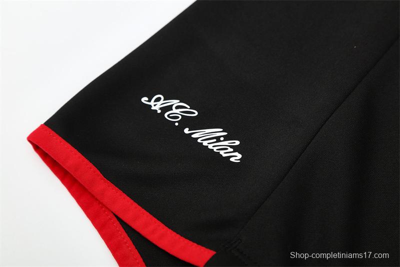 Retro 05/06 AC Milan Black Half Zipper Jacket